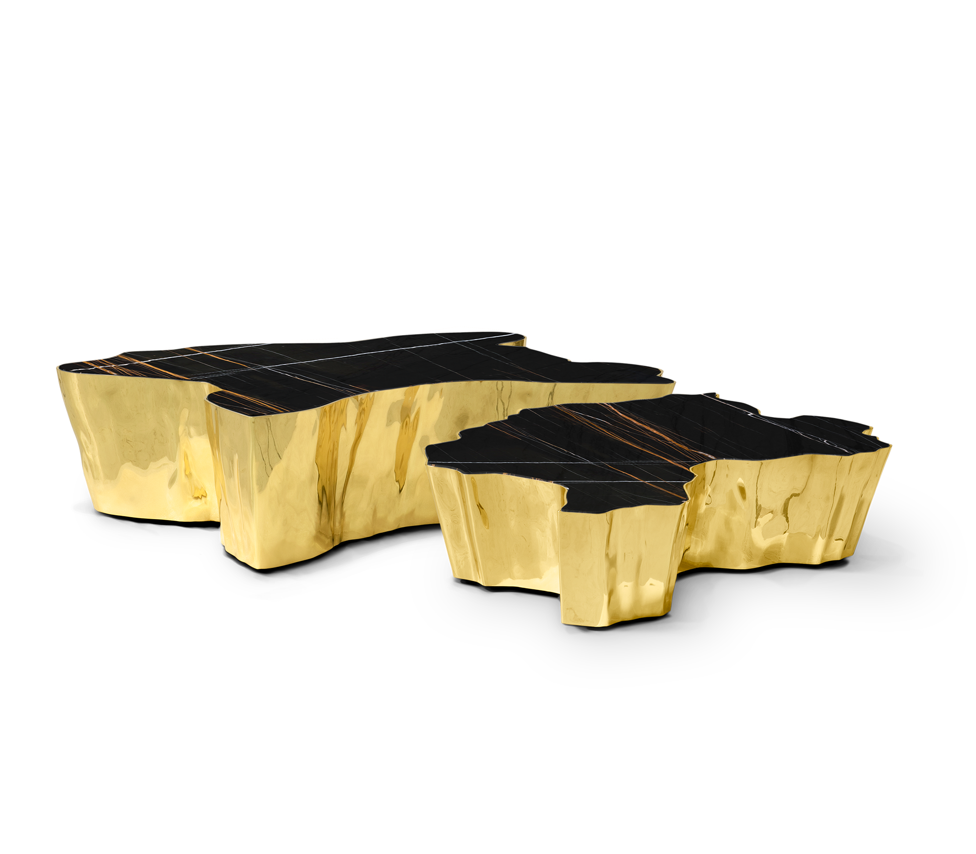 Brass Sculptural Form Coffee Table