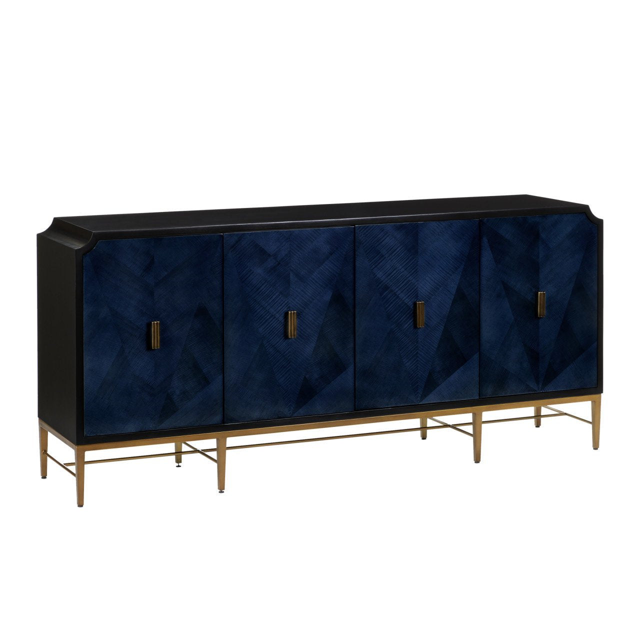 Kasta Wood & Brass Credenza