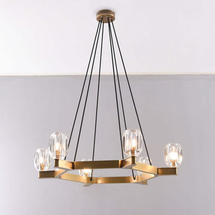 Housegent Canson Circular Crystal Chandelier