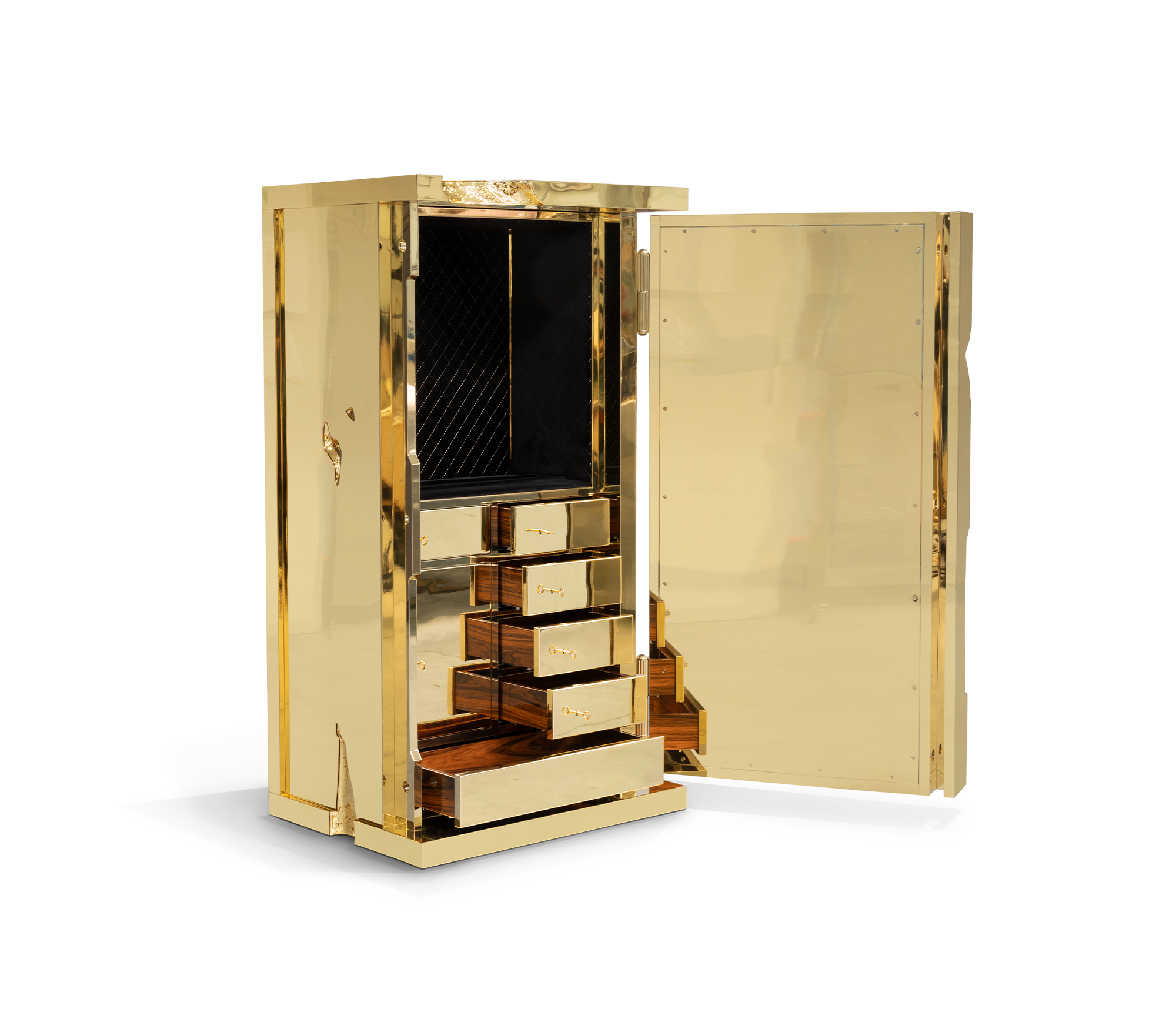 Collectible Vault Safe with Gold-Plated Finish and Secret