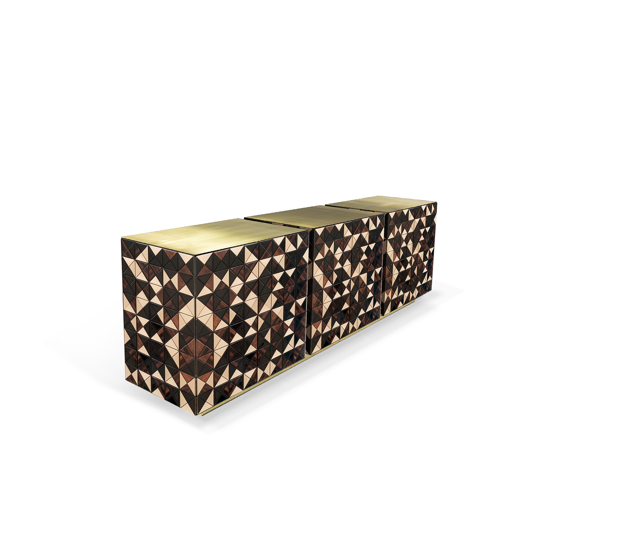 Anodized Metal Sideboard Cabinet