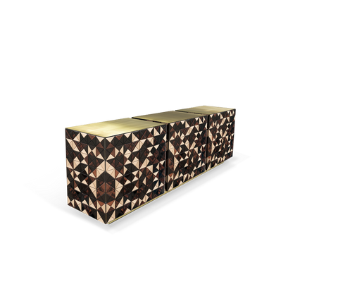 Anodized Metal Sideboard Cabinet