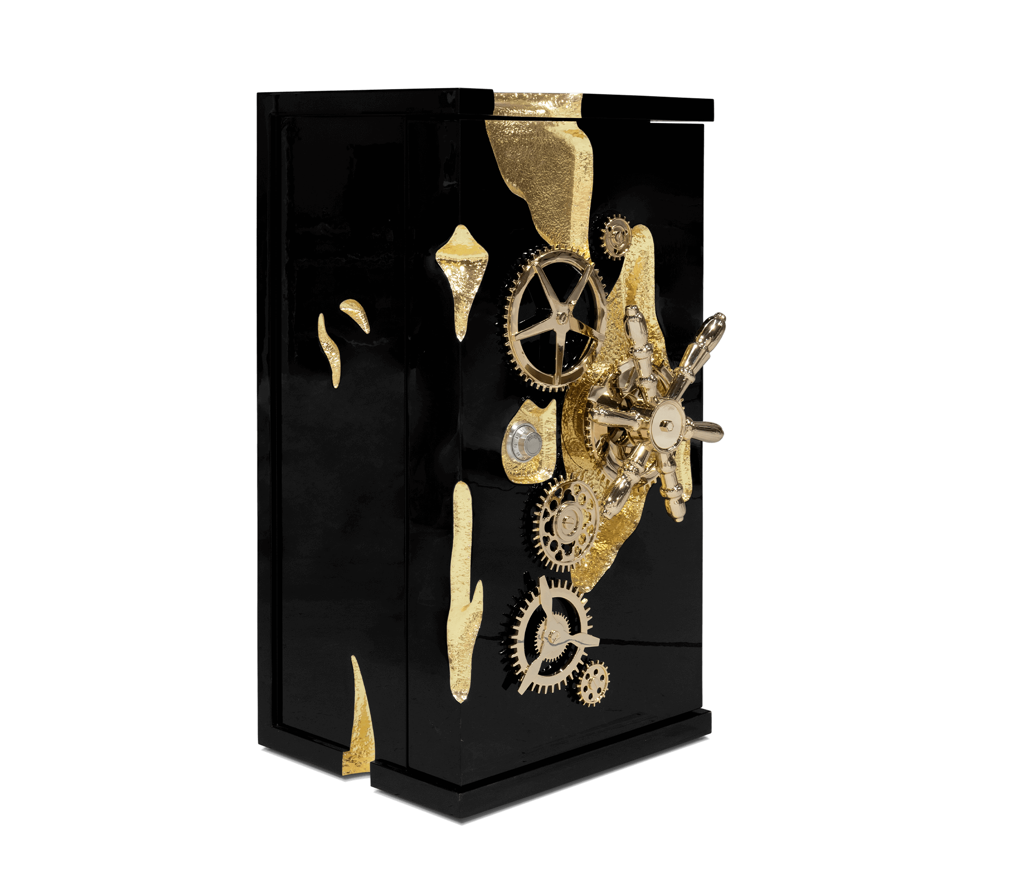 Collectible Vault Safe with Gold-Plated Finish and Secret