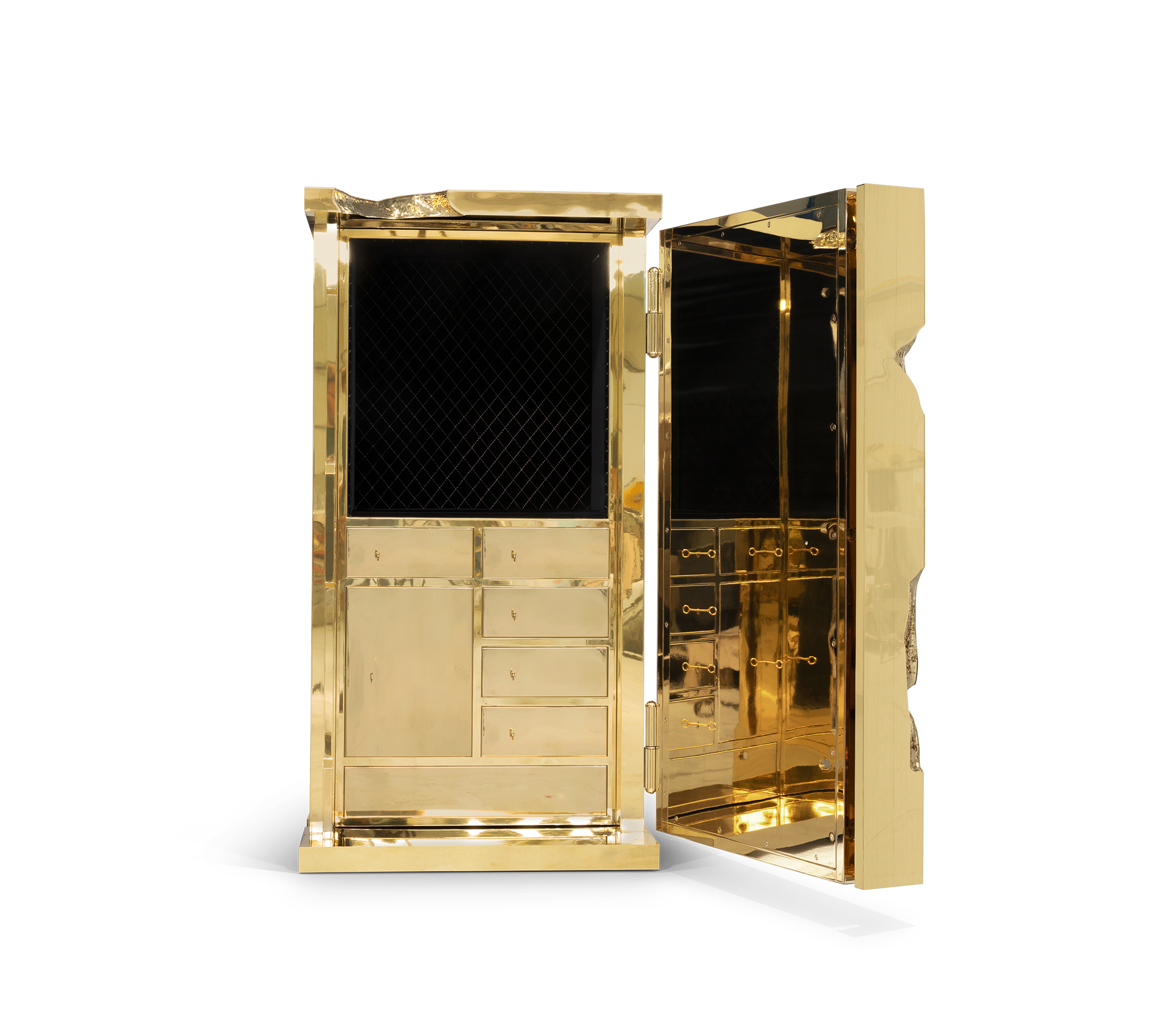 Collectible Vault Safe with Gold-Plated Finish and Secret