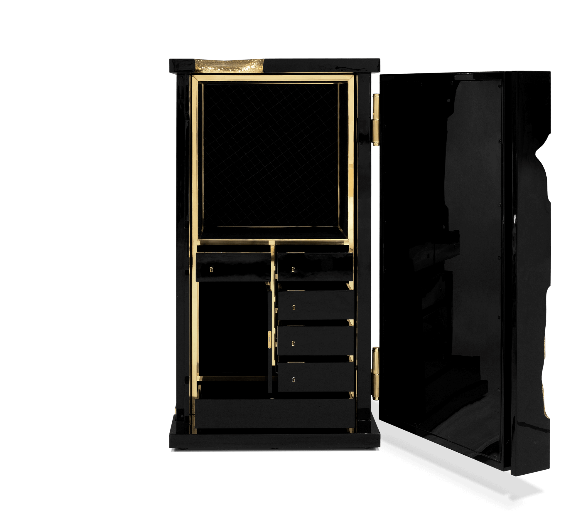 Collectible Vault Safe with Gold-Plated Finish and Secret