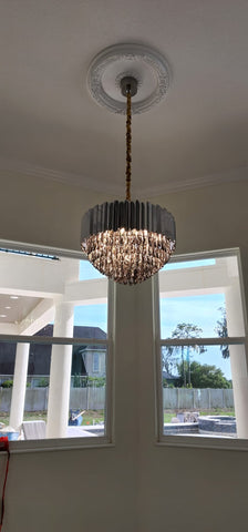 Alicante Tiered Round Crystal Chandelier