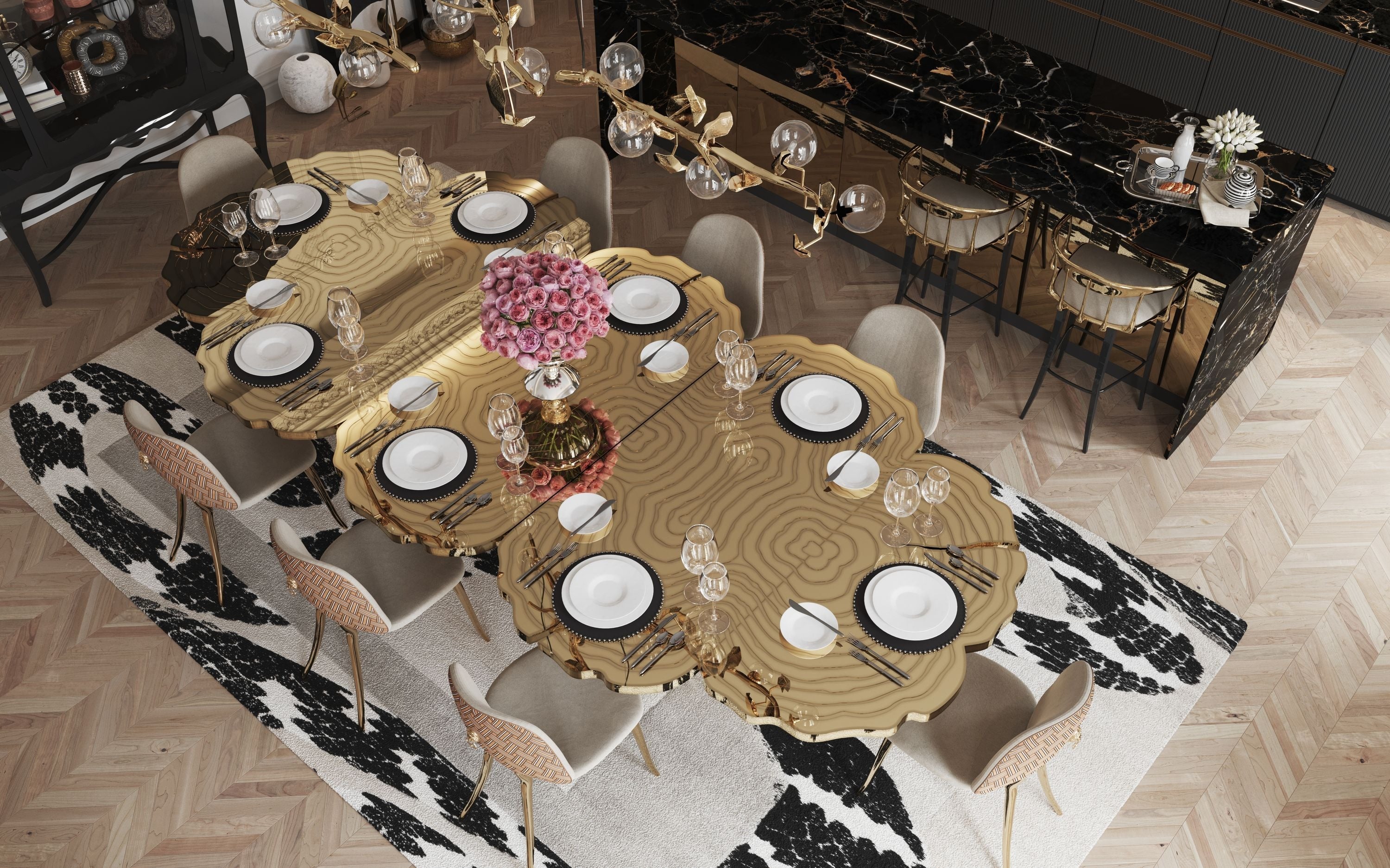 Fortuna Sculptural Dining Table