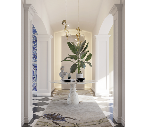 Pietra Square Marble Dining Table