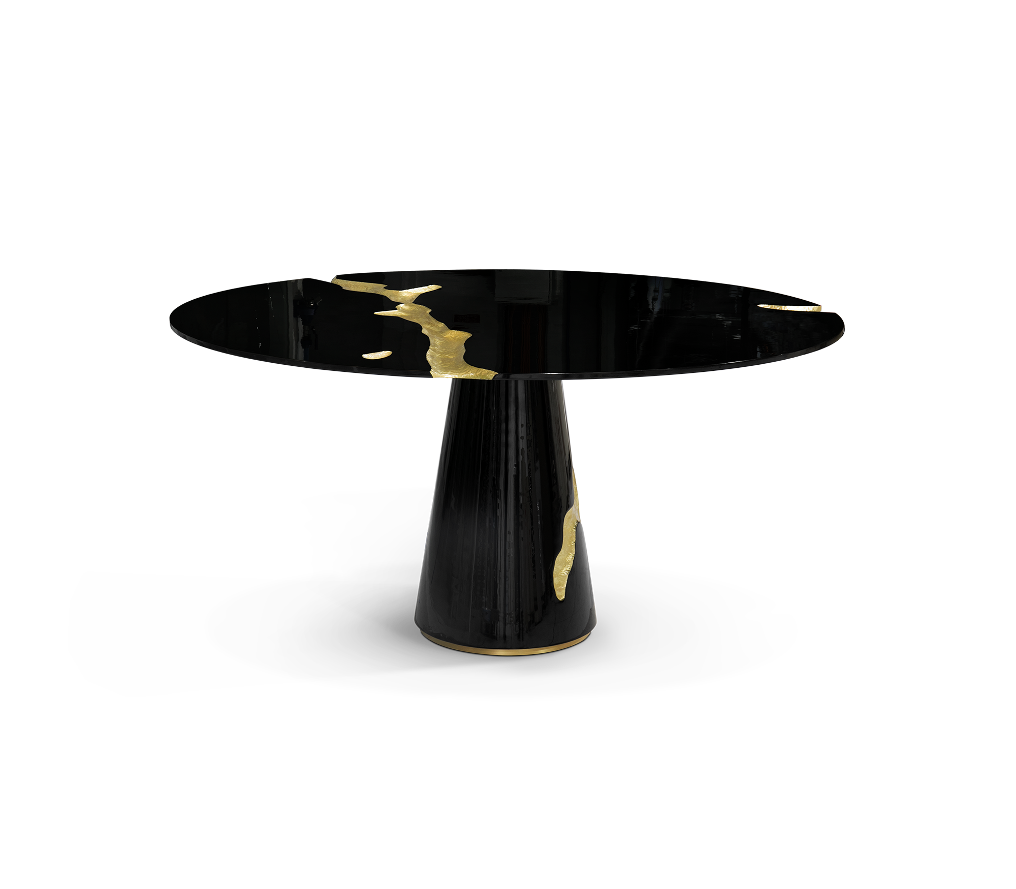 Lapiaz Black Lacquer Dining Table