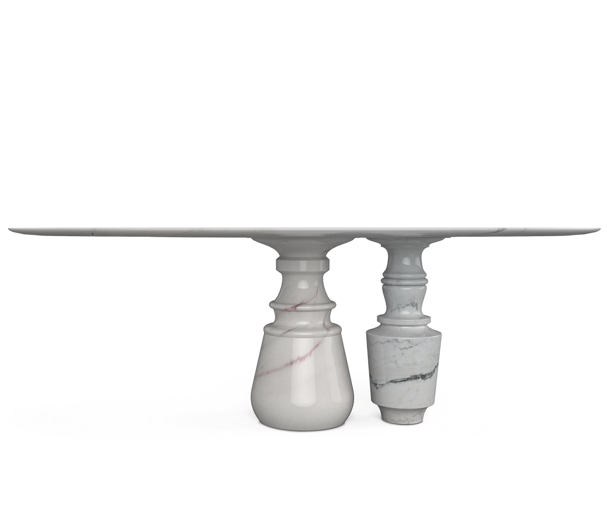 Pietra Oval Classic Estremoz Marble Dining Table