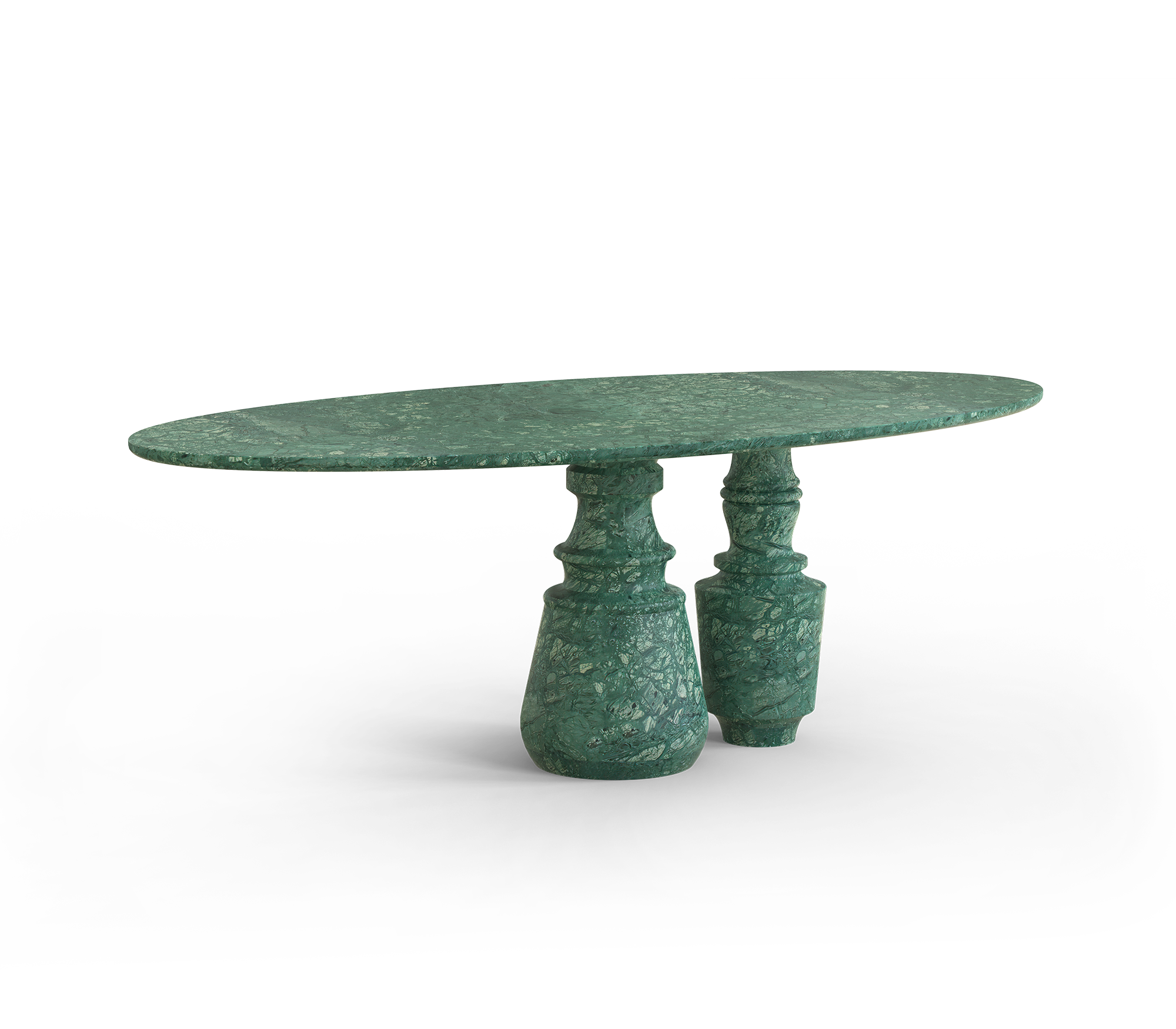 Pietra Oval Classic Estremoz Marble Dining Table