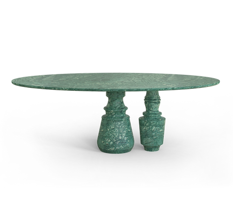 Pietra Oval Classic Estremoz Marble Dining Table