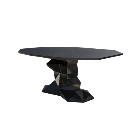 Faceted Design Dining Table for Dining Room
