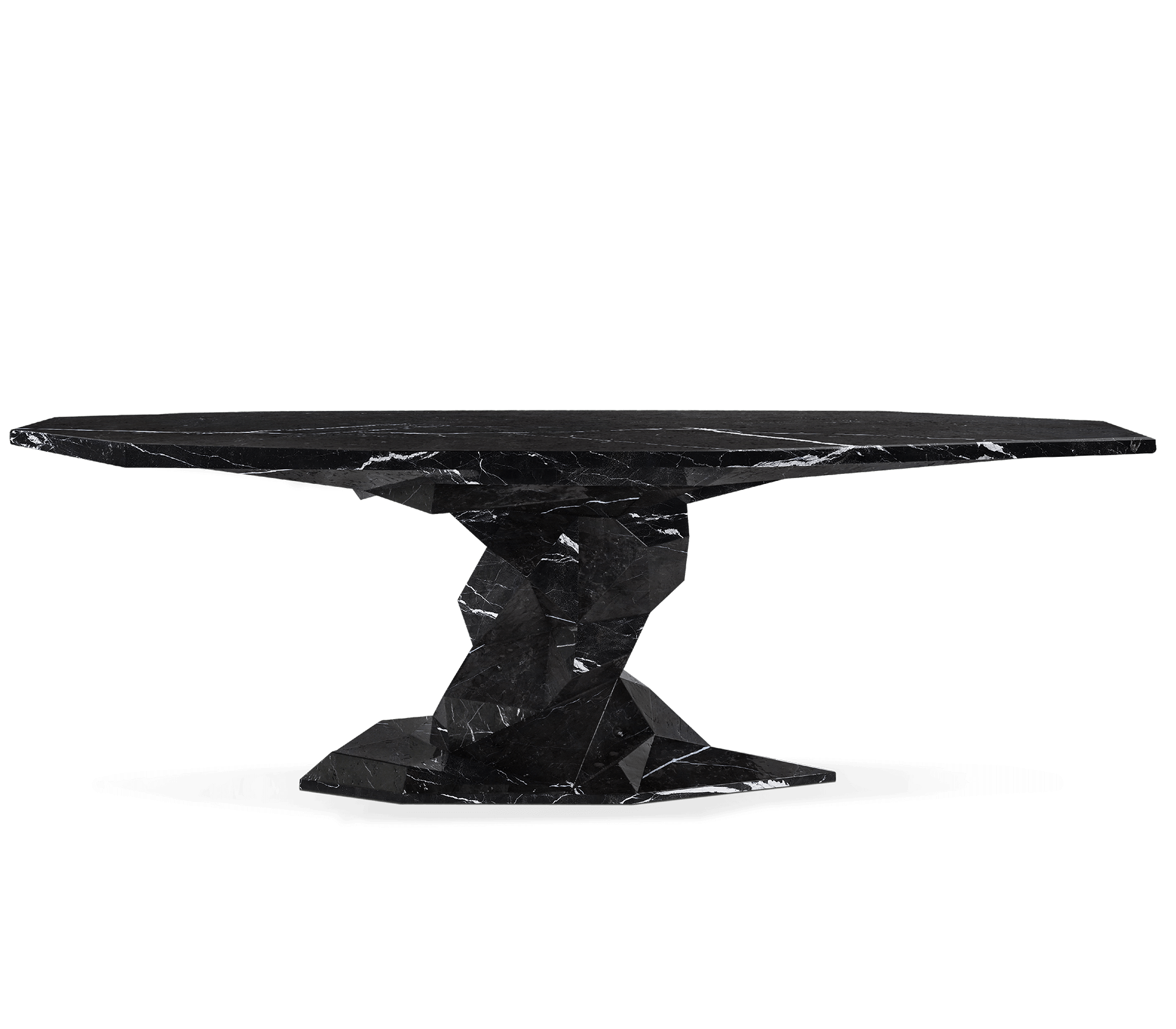 Faceted Design Dining Table for Dining Room