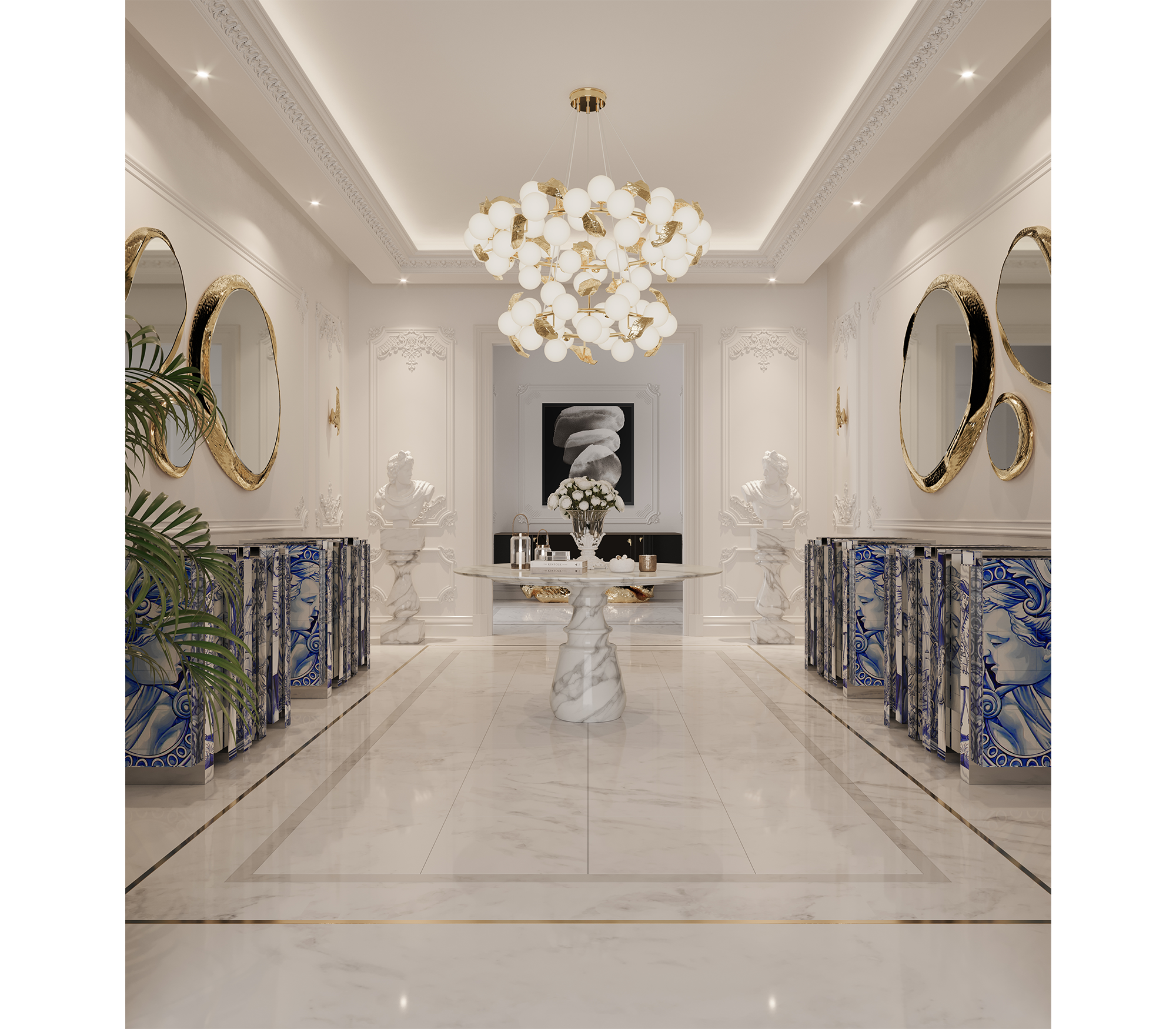 Pietra Square Marble Dining Table