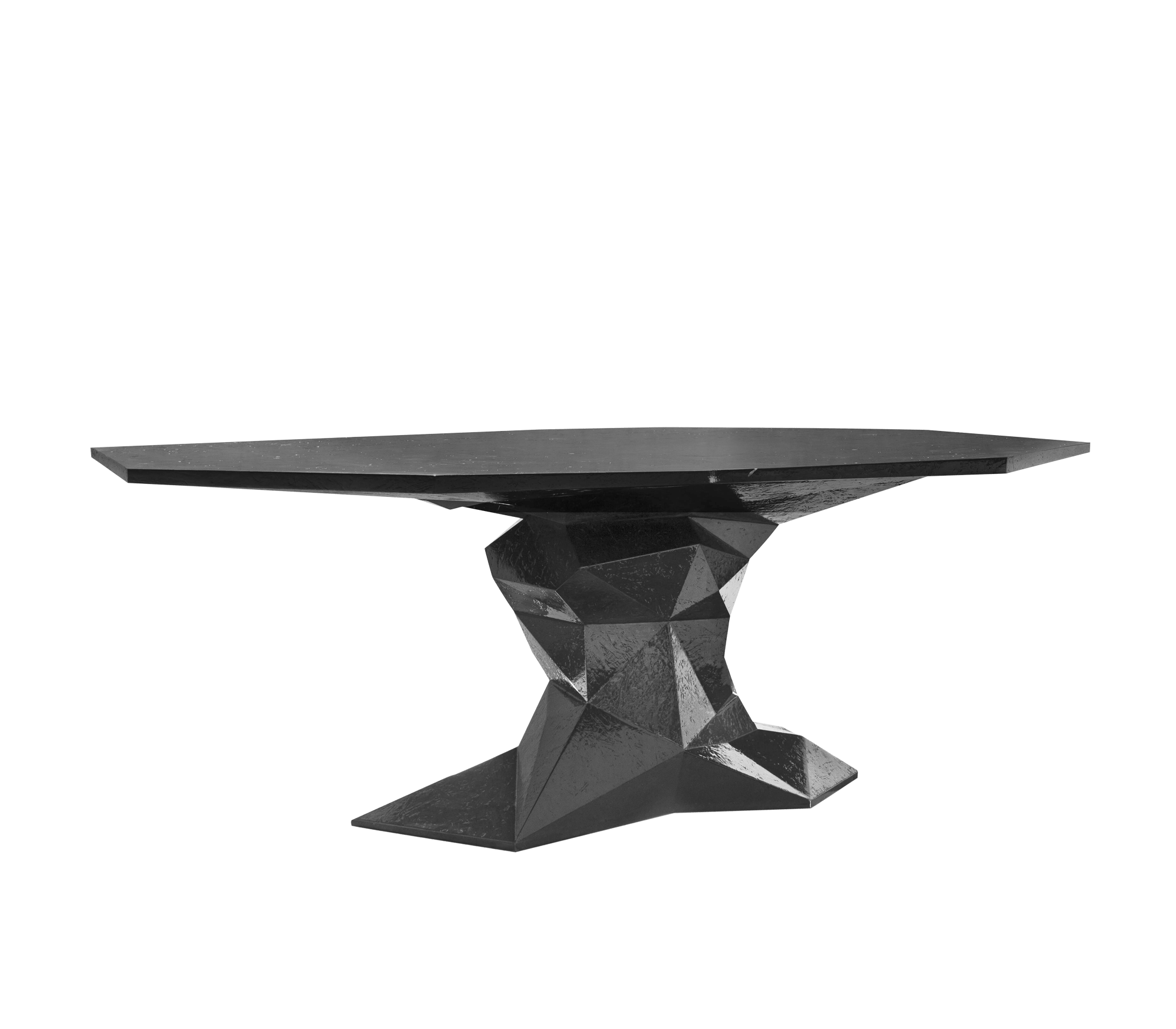 Faceted Design Dining Table for Dining Room