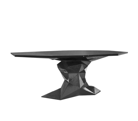 Faceted Design Dining Table for Dining Room