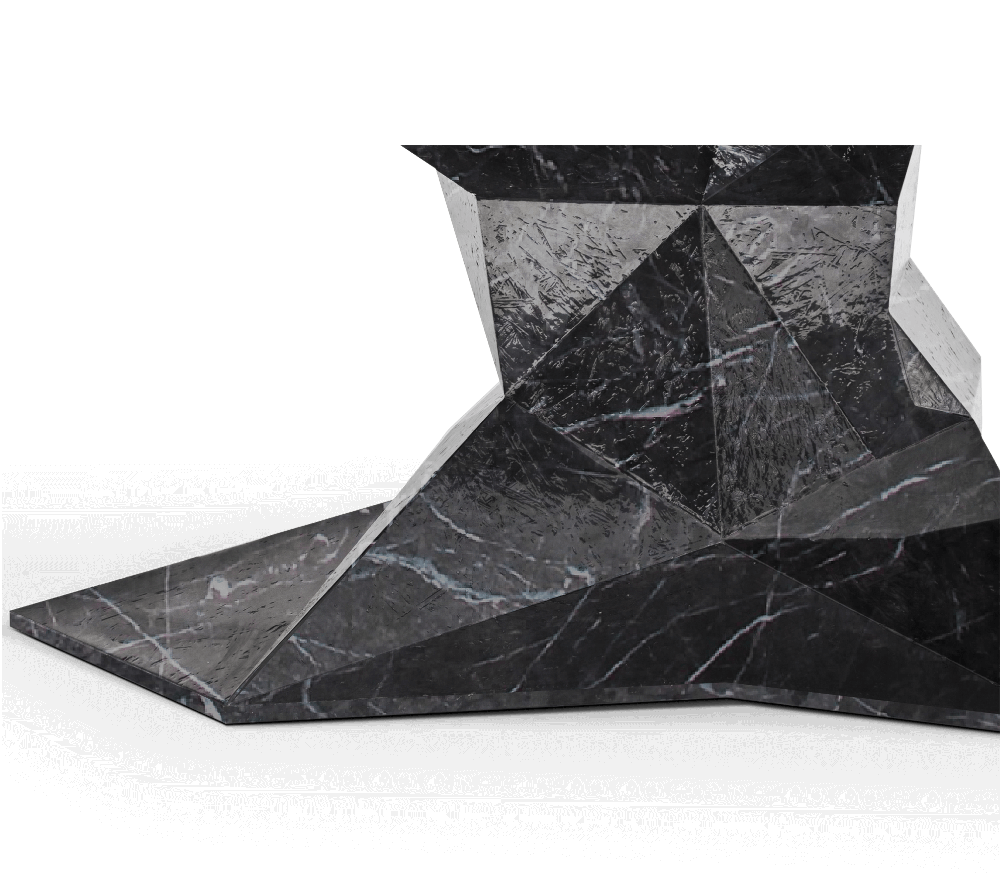 Faceted Design Dining Table for Dining Room
