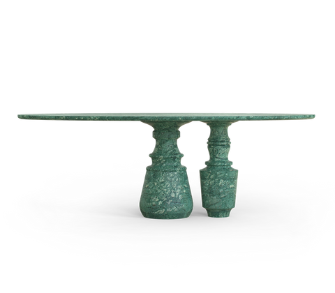 Pietra Oval Classic Estremoz Marble Dining Table