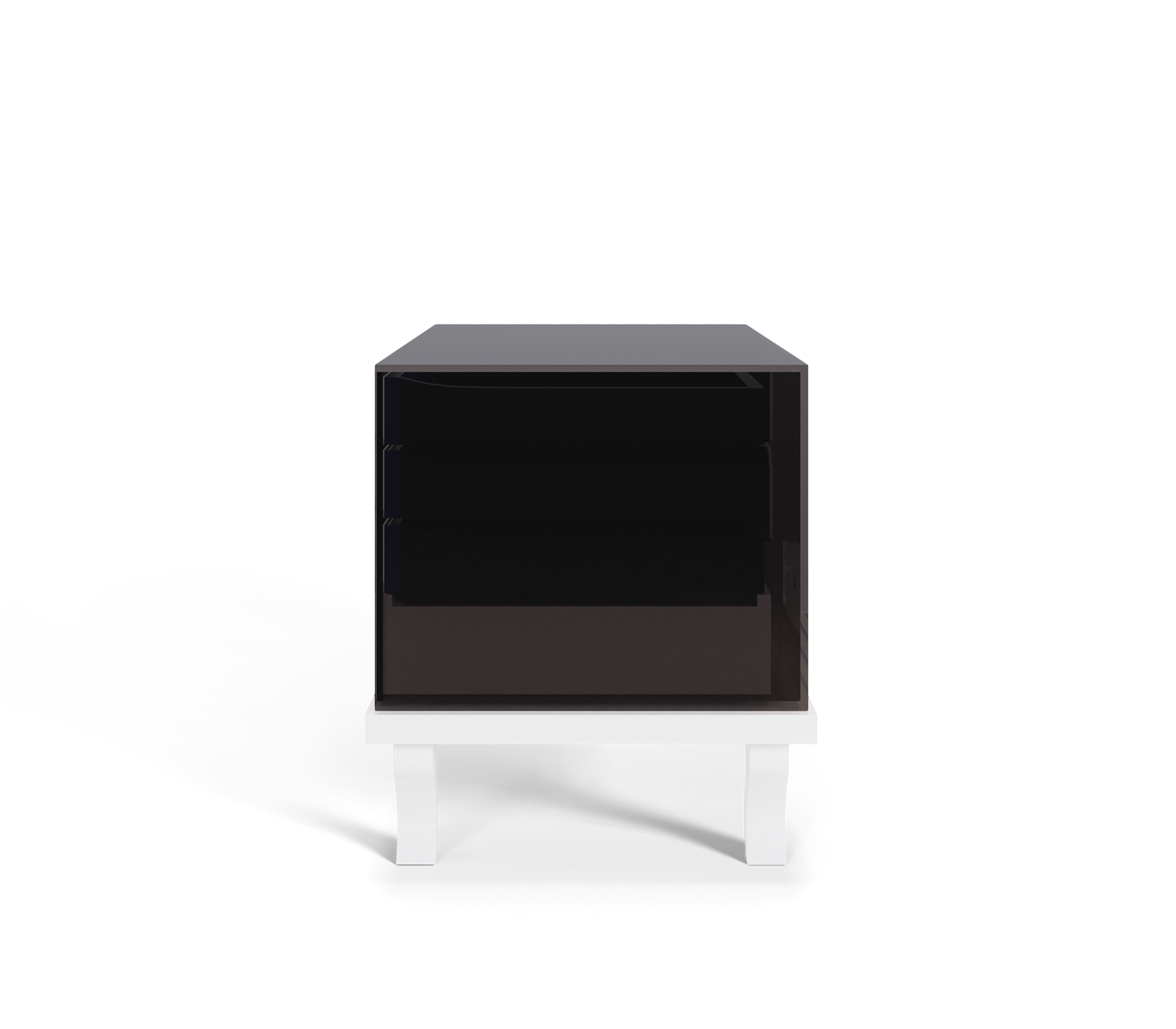 Soho Eclectic Mixed Material Bedside Table