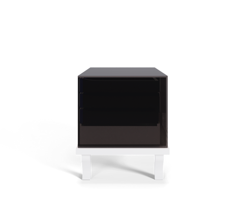 Soho Eclectic Mixed Material Bedside Table