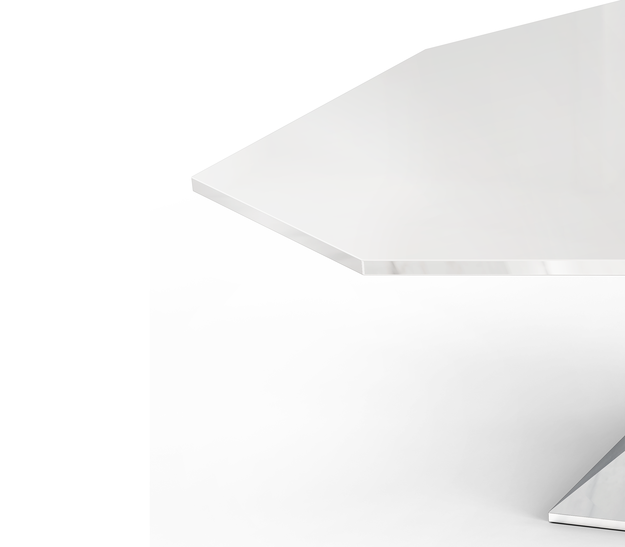 Faceted Design Dining Table for Dining Room