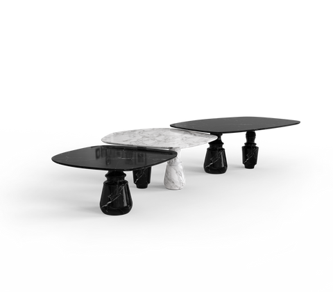 Pietra Nero Marquina Modular Dining Table
