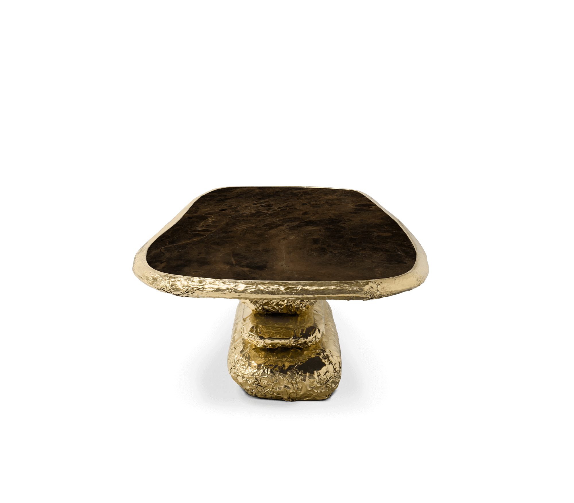 Stonehenge Marble and Brass Dining Table