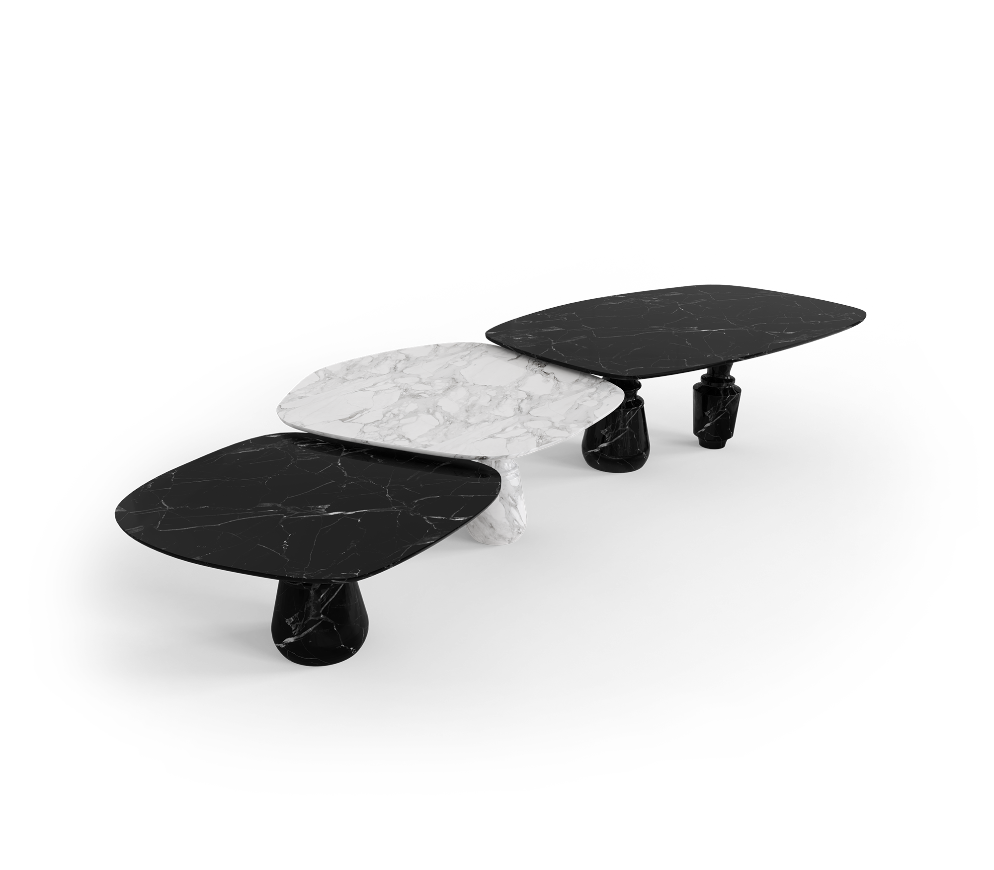 Pietra Nero Marquina Modular Dining Table