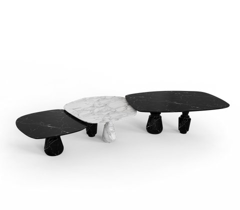 Pietra Nero Marquina Modular Dining Table