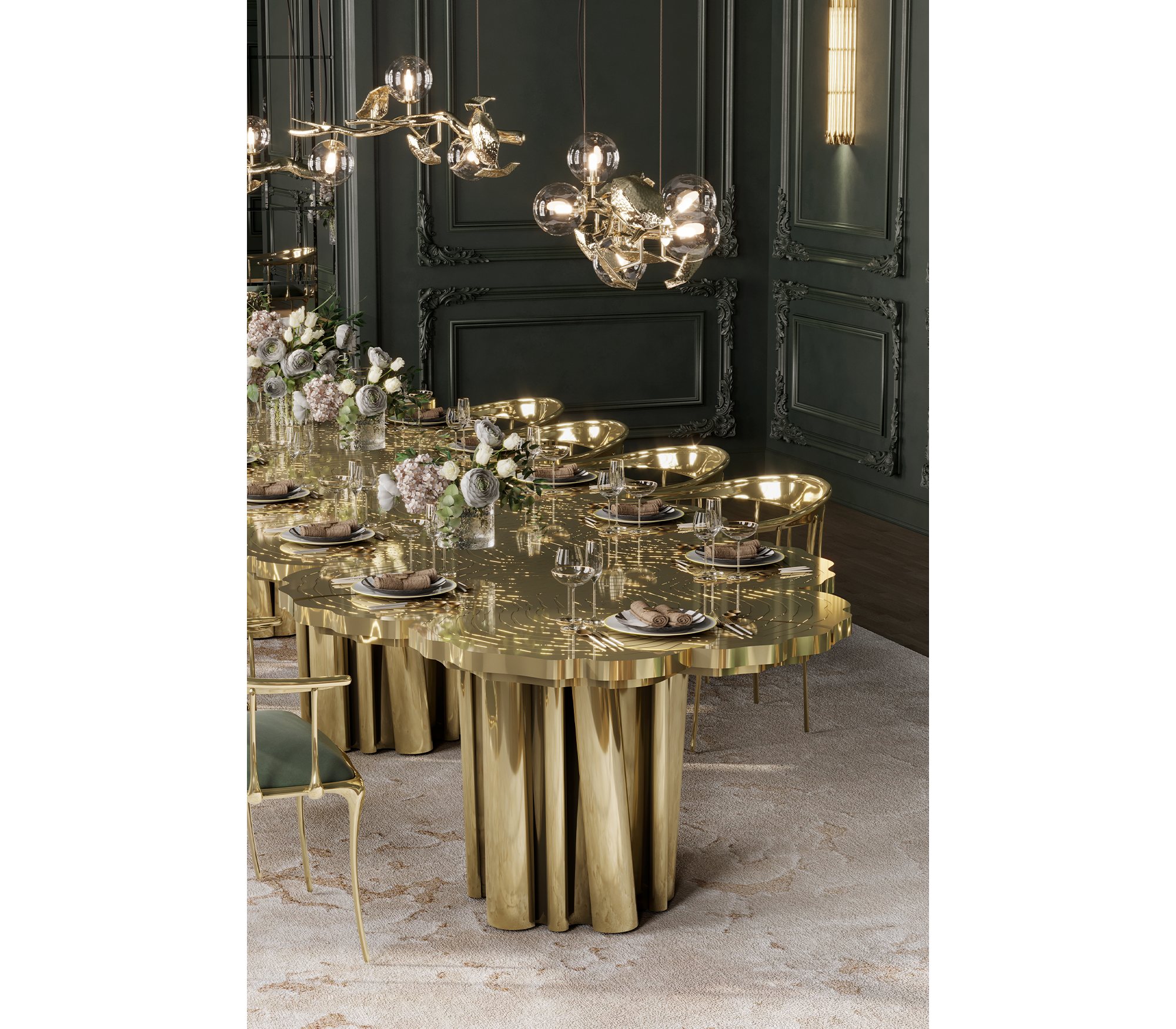 Fortuna Sculptural Dining Table