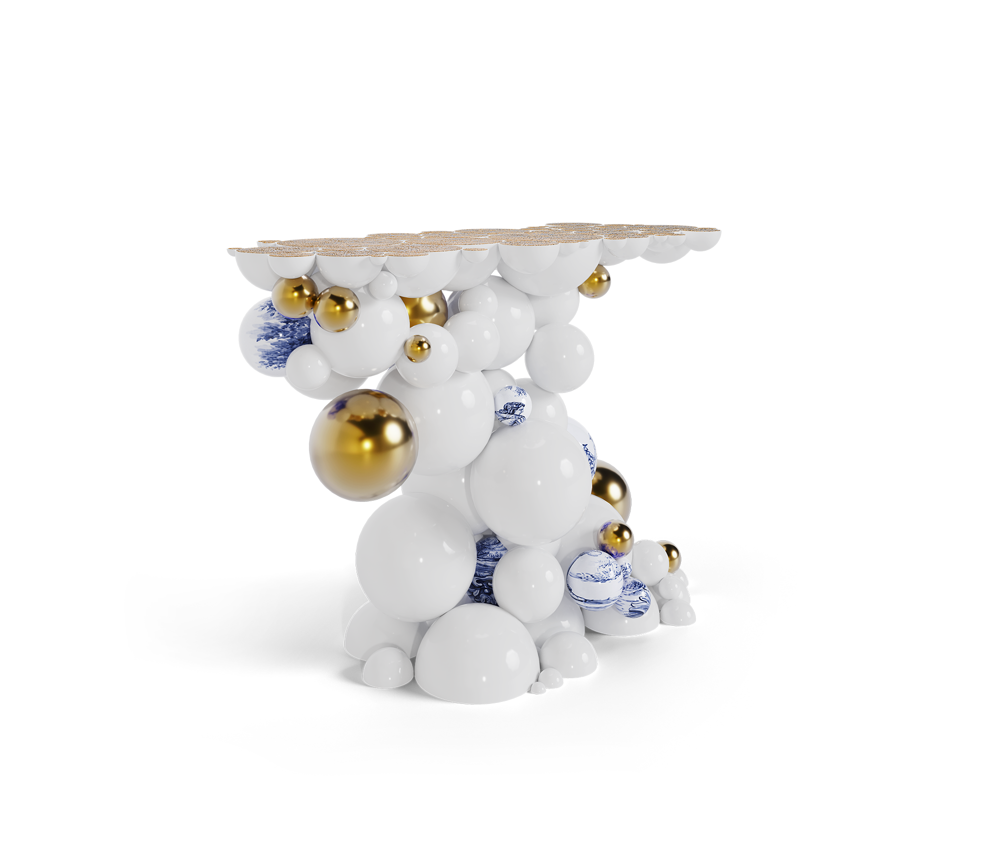 Newton Consoles Azulejo Sculptural Entryways Cabinet Table