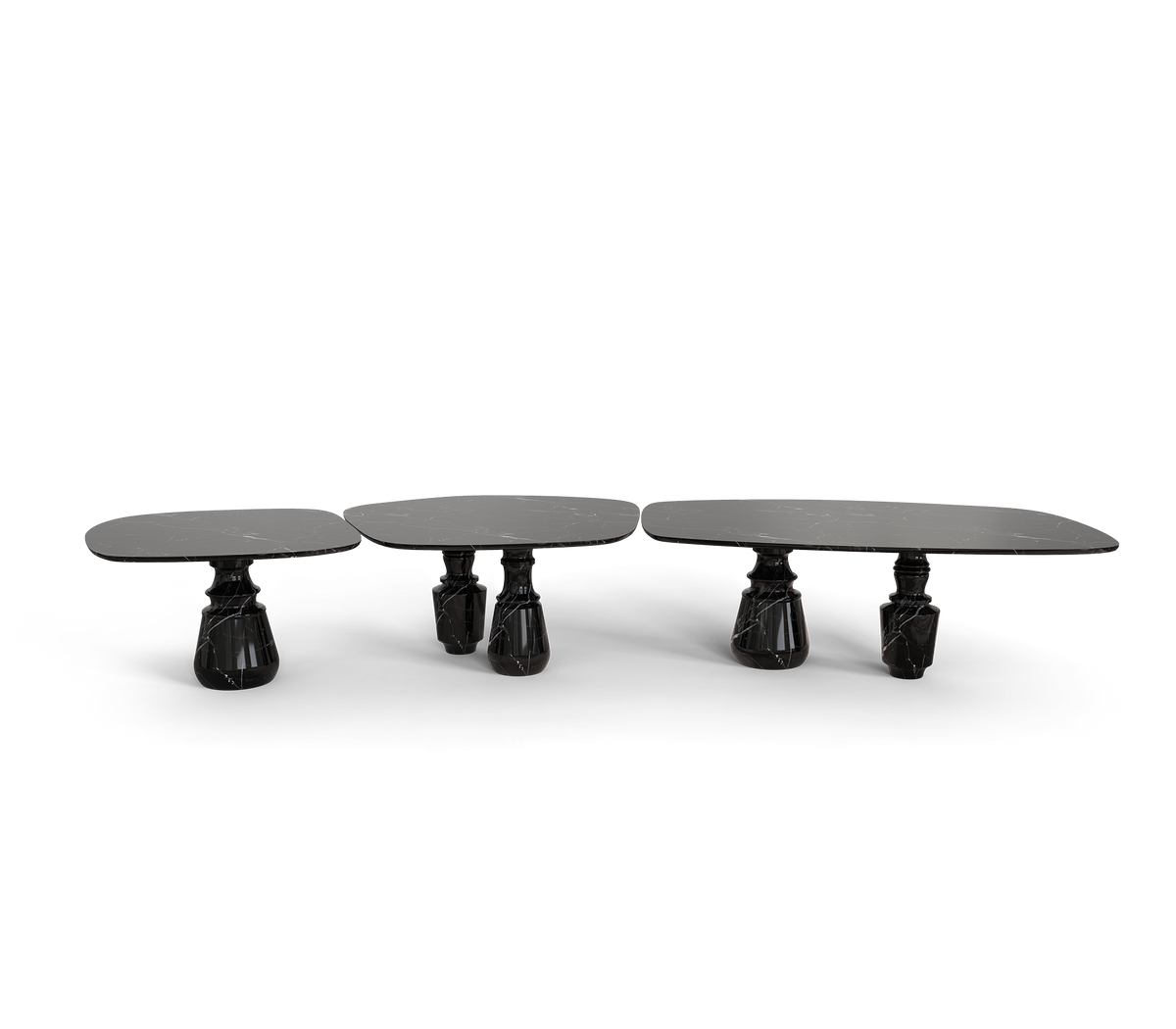 Pietra Nero Marquina Modular Dining Table
