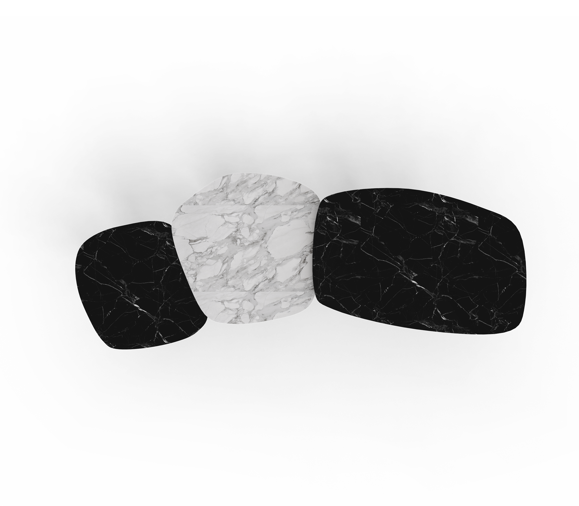 Pietra Nero Marquina Modular Dining Table