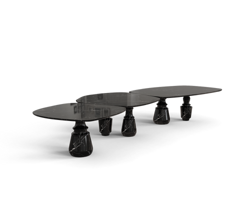 Pietra Nero Marquina Modular Dining Table