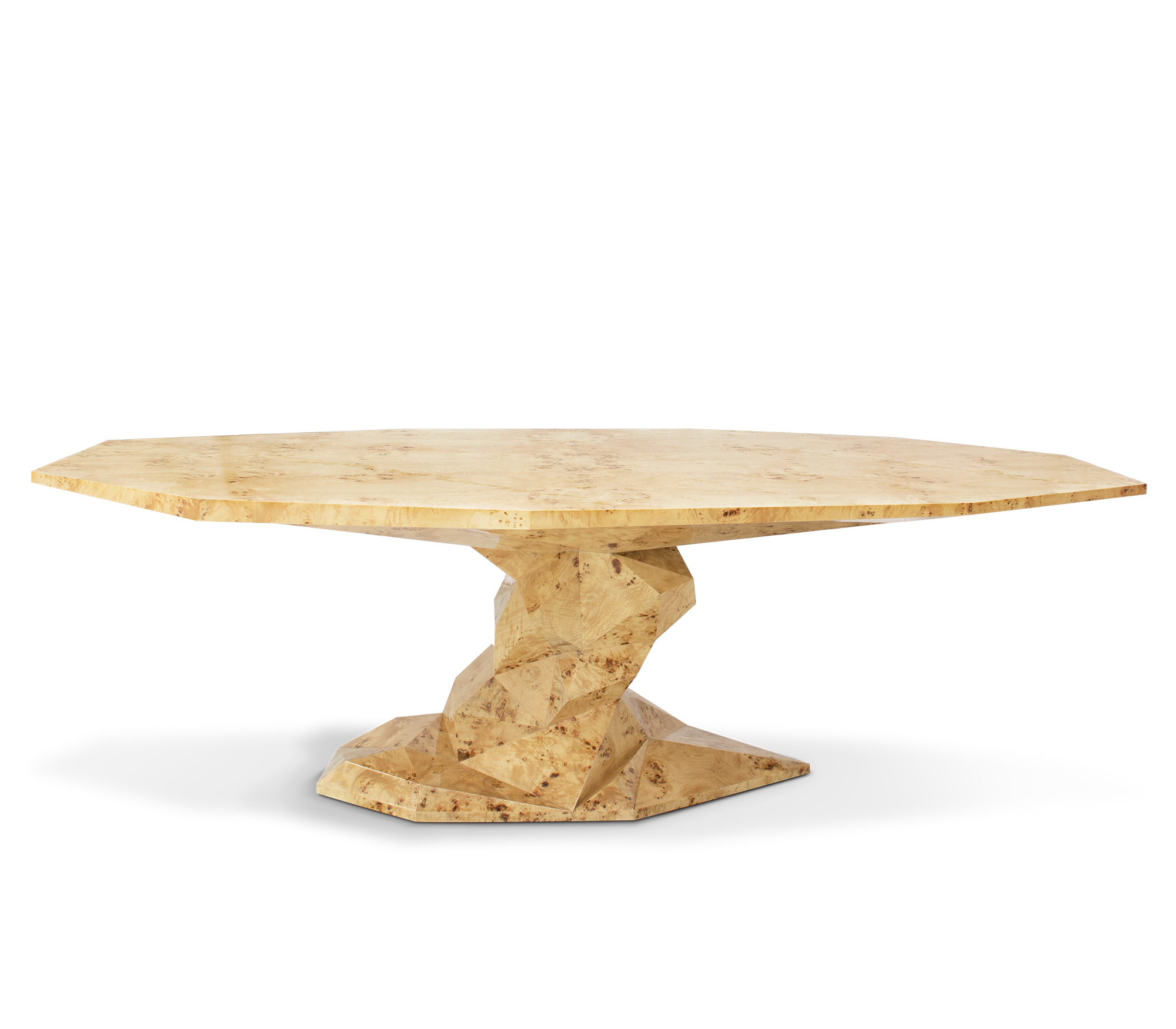Faceted Design Dining Table for Dining Room