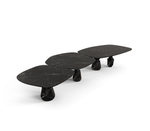 Pietra Nero Marquina Modular Dining Table