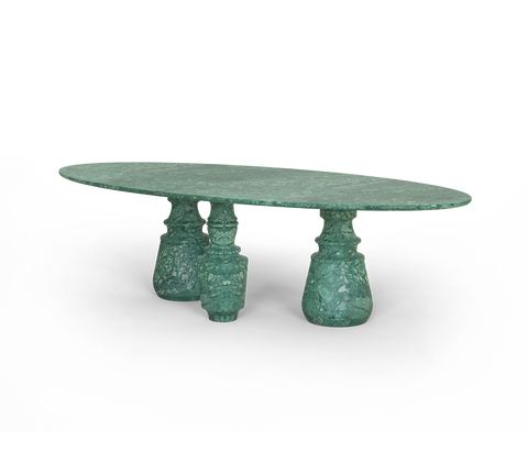 Pietra Oval XL Marble Dining Table