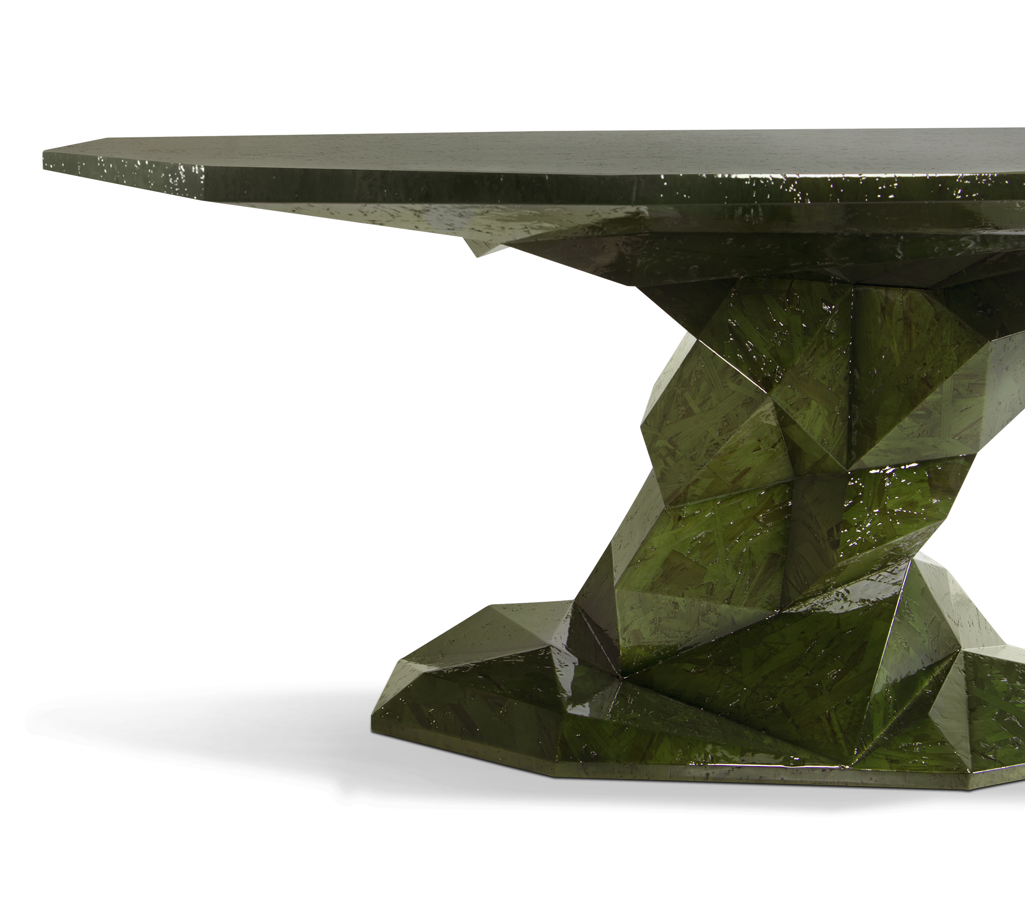 Faceted Design Dining Table for Dining Room