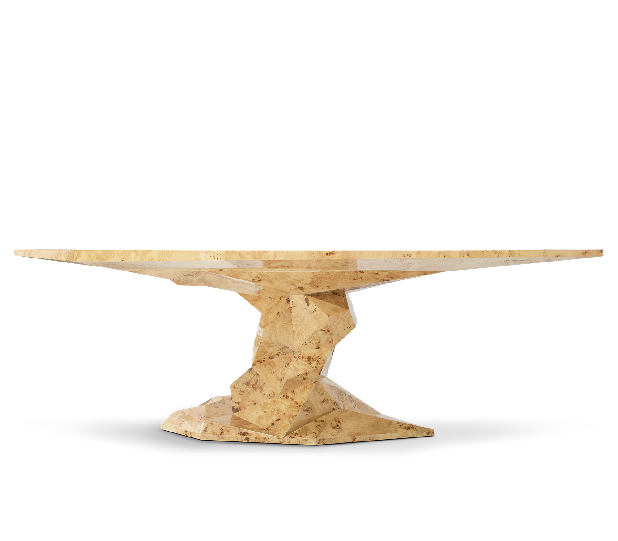Faceted Design Dining Table for Dining Room