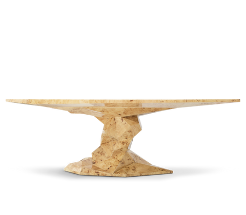 Faceted Design Dining Table for Dining Room