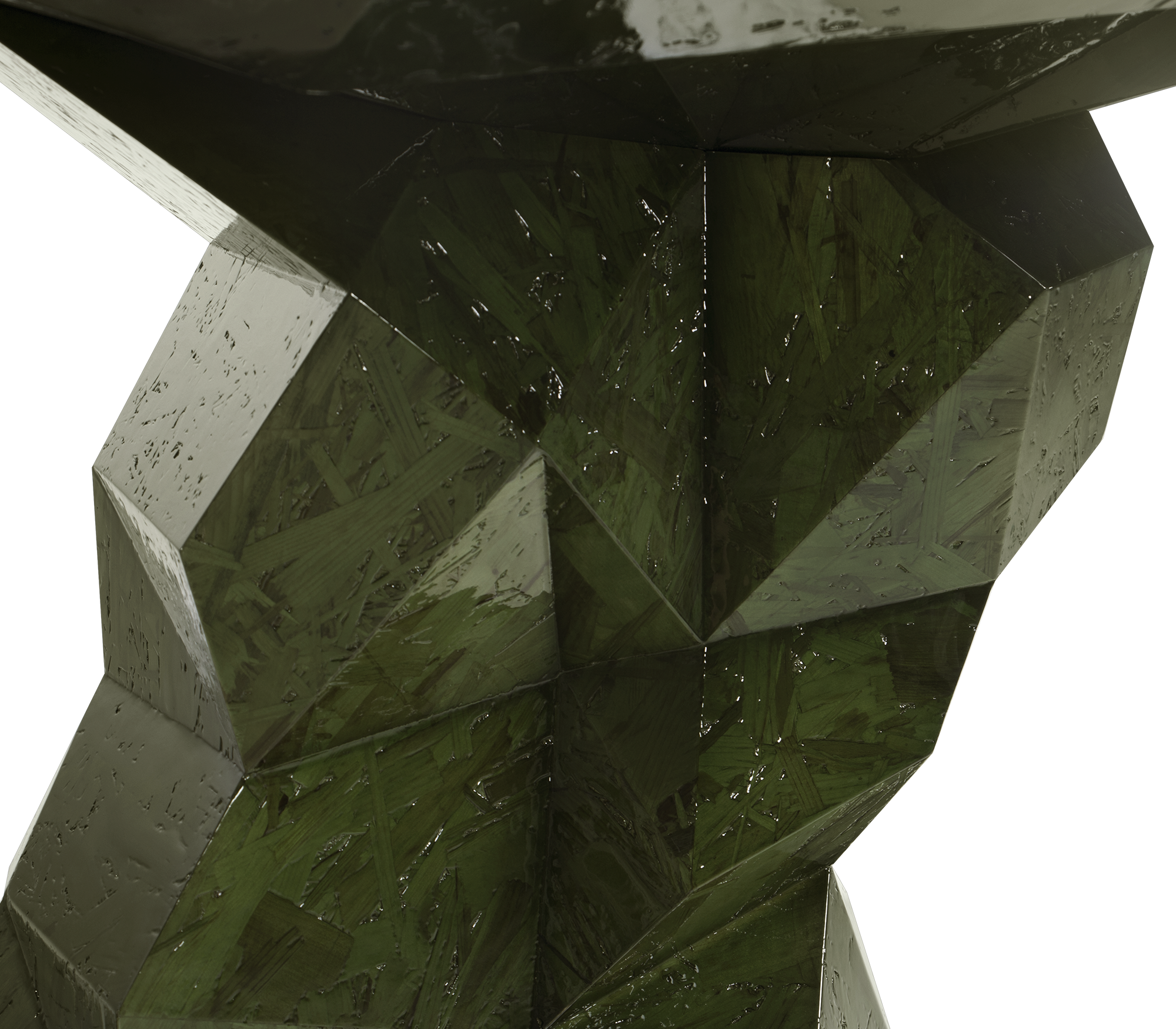 Faceted Design Dining Table for Dining Room