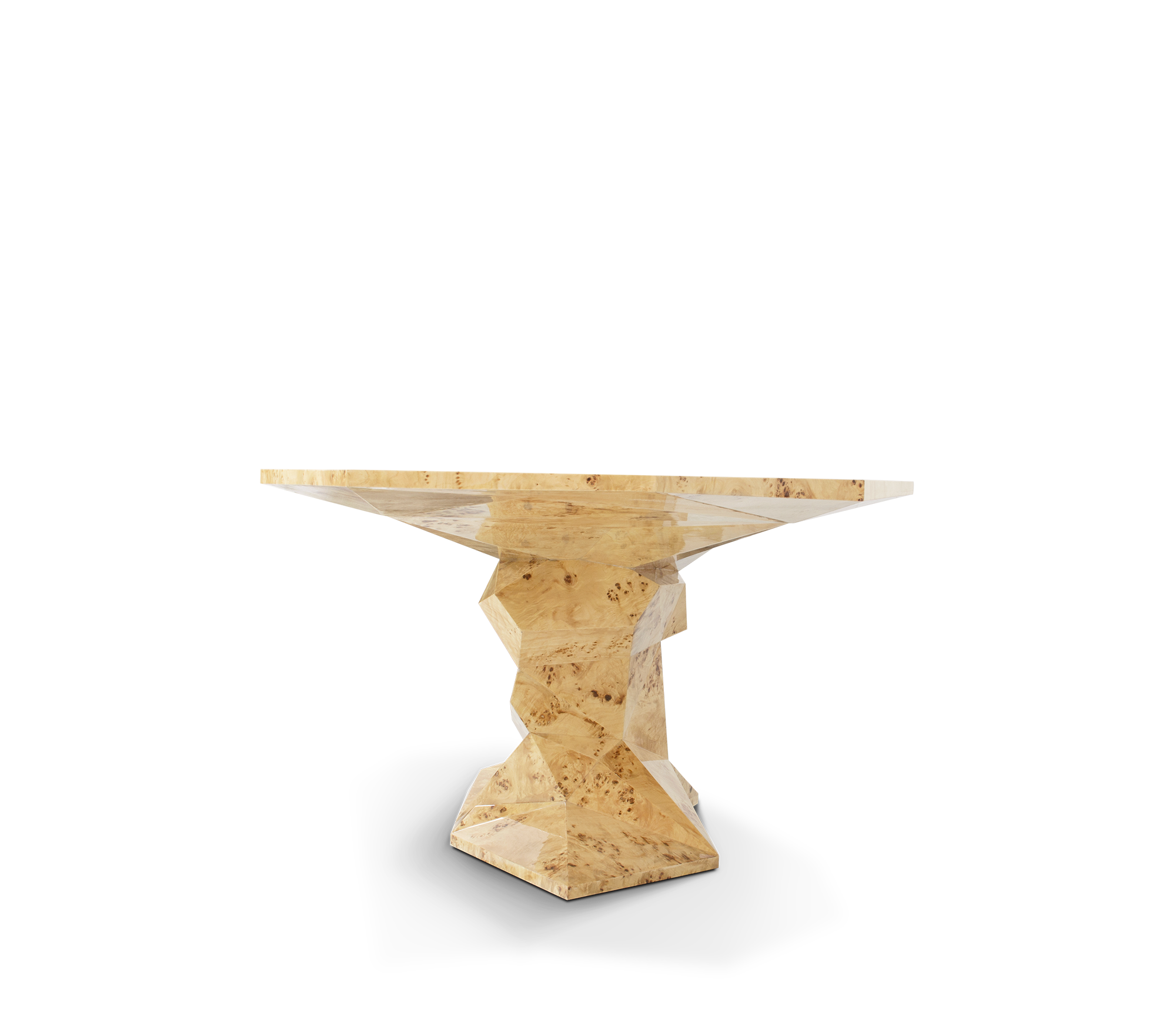 Faceted Design Dining Table for Dining Room