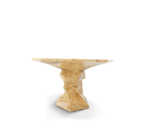 Faceted Design Dining Table for Dining Room