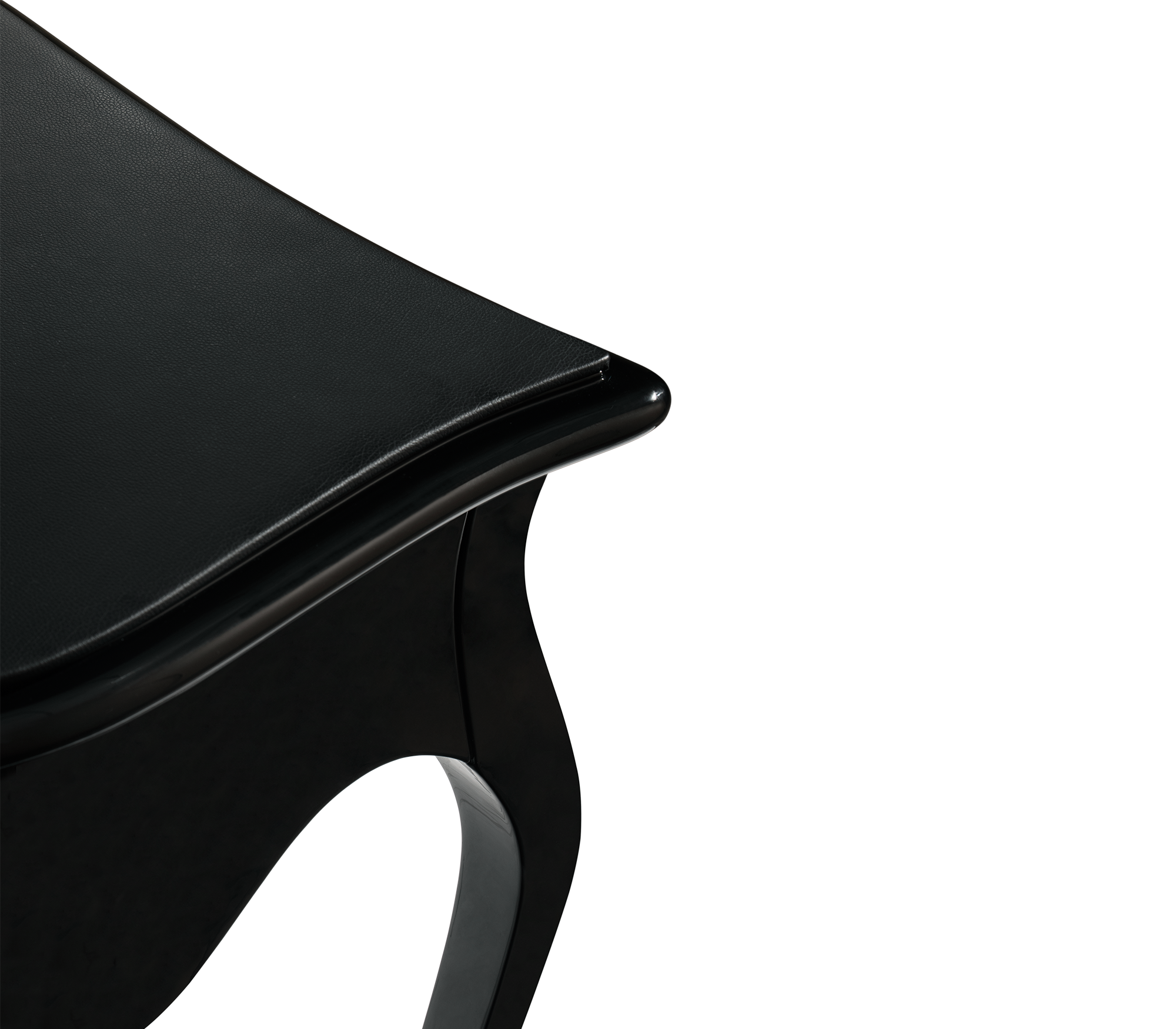 Boulevard Gloss Black Classic Executive Writing Desk