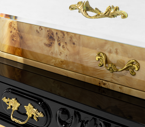 Frank Surreal Multi-Veneer Layered Nightstand