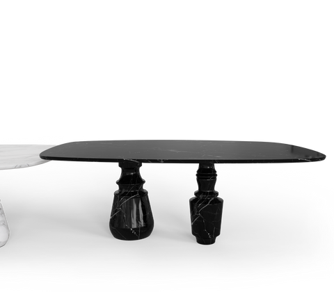 Pietra Nero Marquina Modular Dining Table