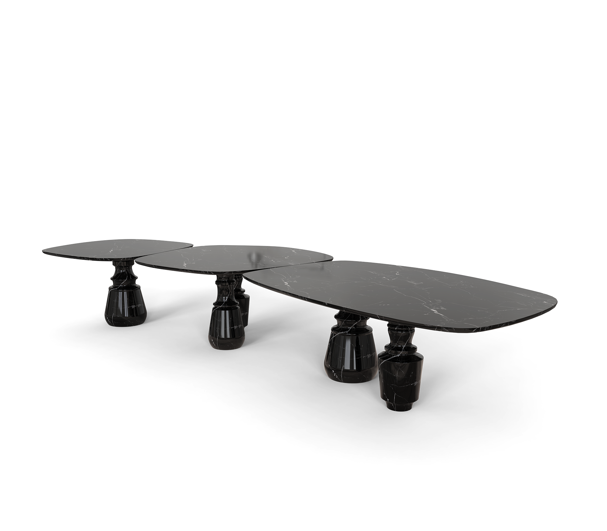Pietra Nero Marquina Modular Dining Table