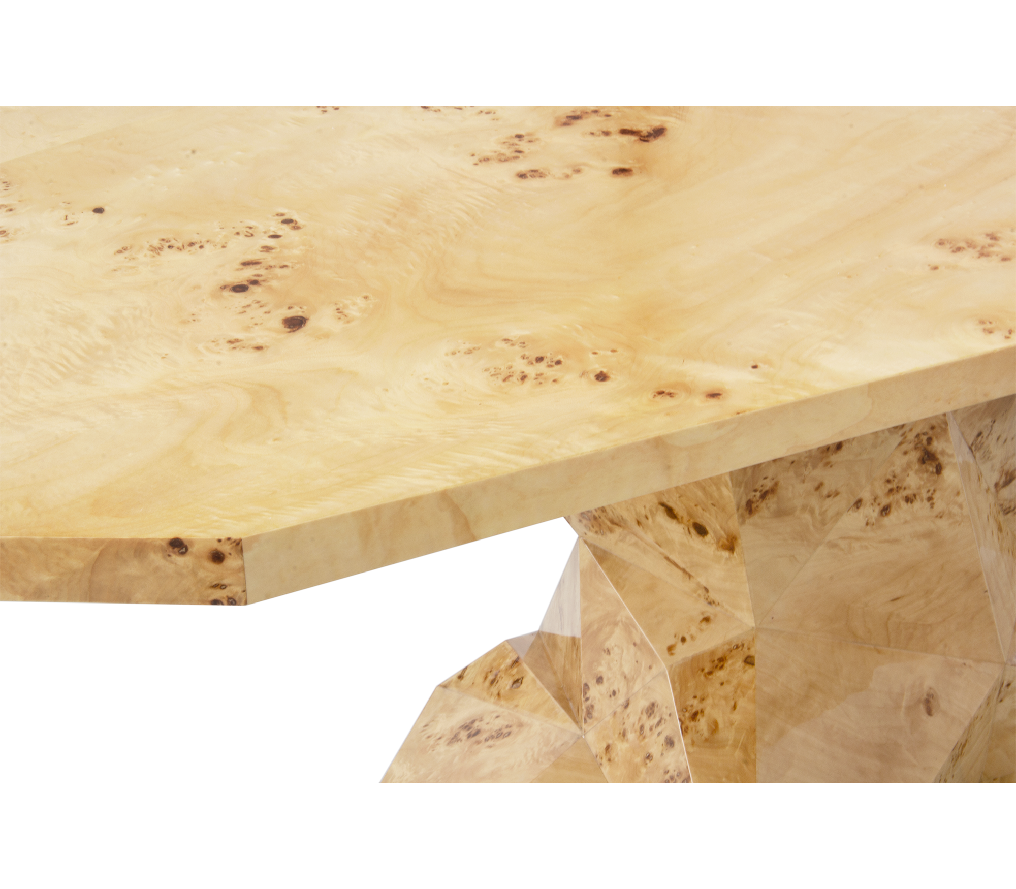 Faceted Design Dining Table for Dining Room