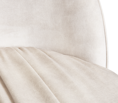 Imperfectio Hammered Brass Textured Velvet Dining Chair